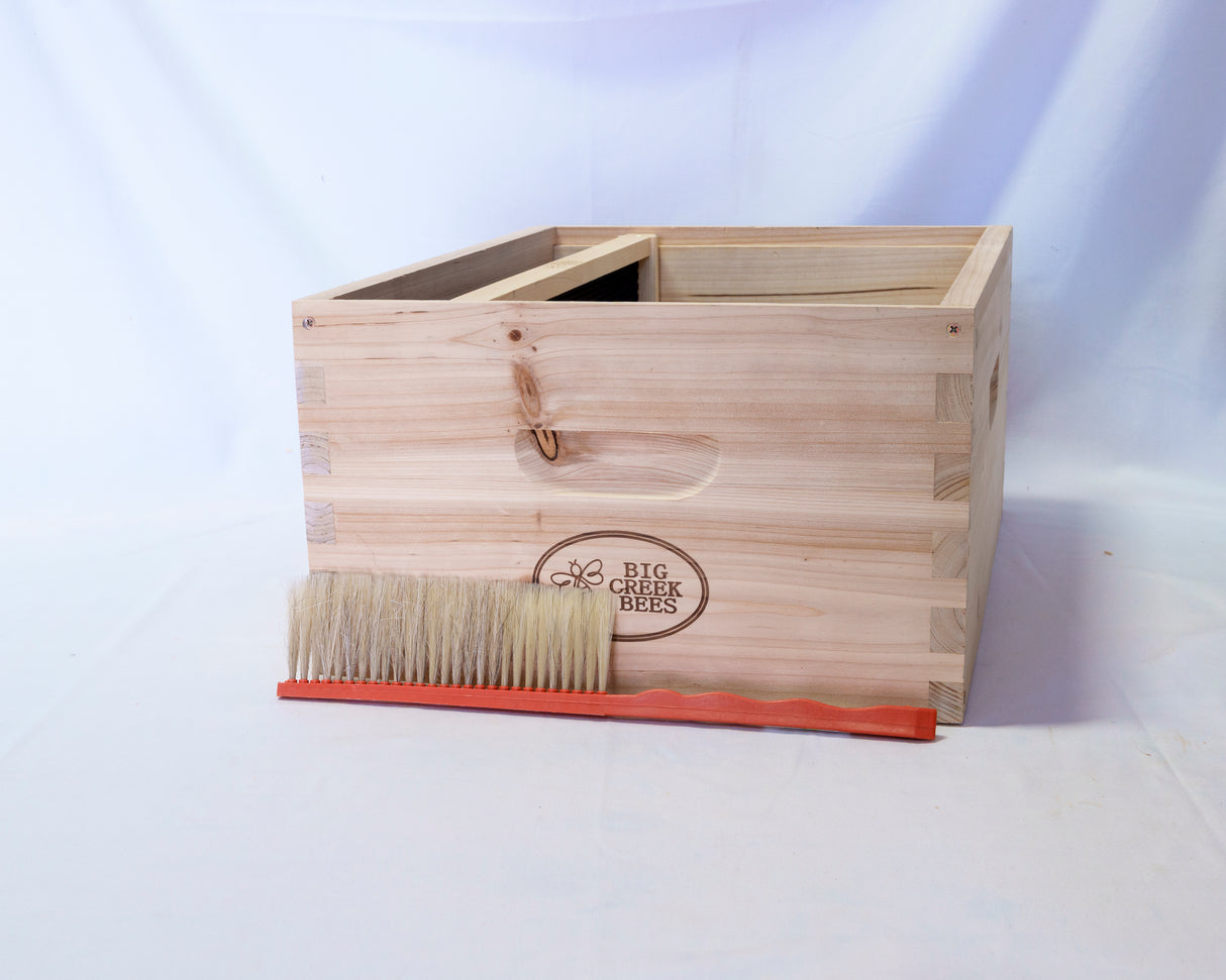 Bee Brush Plastic Handle