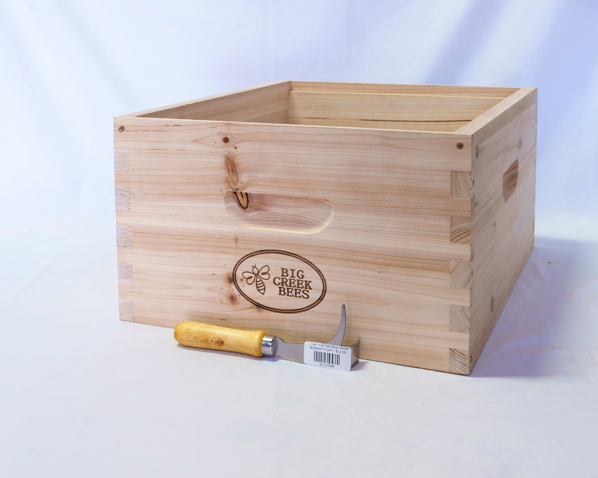 Curved Hive Tool Wood Handle