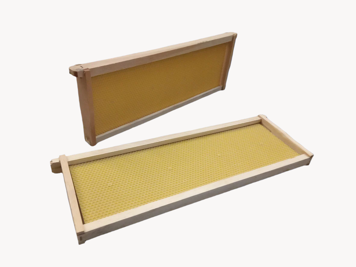 Double Wax Dipped Medium Hive Frames