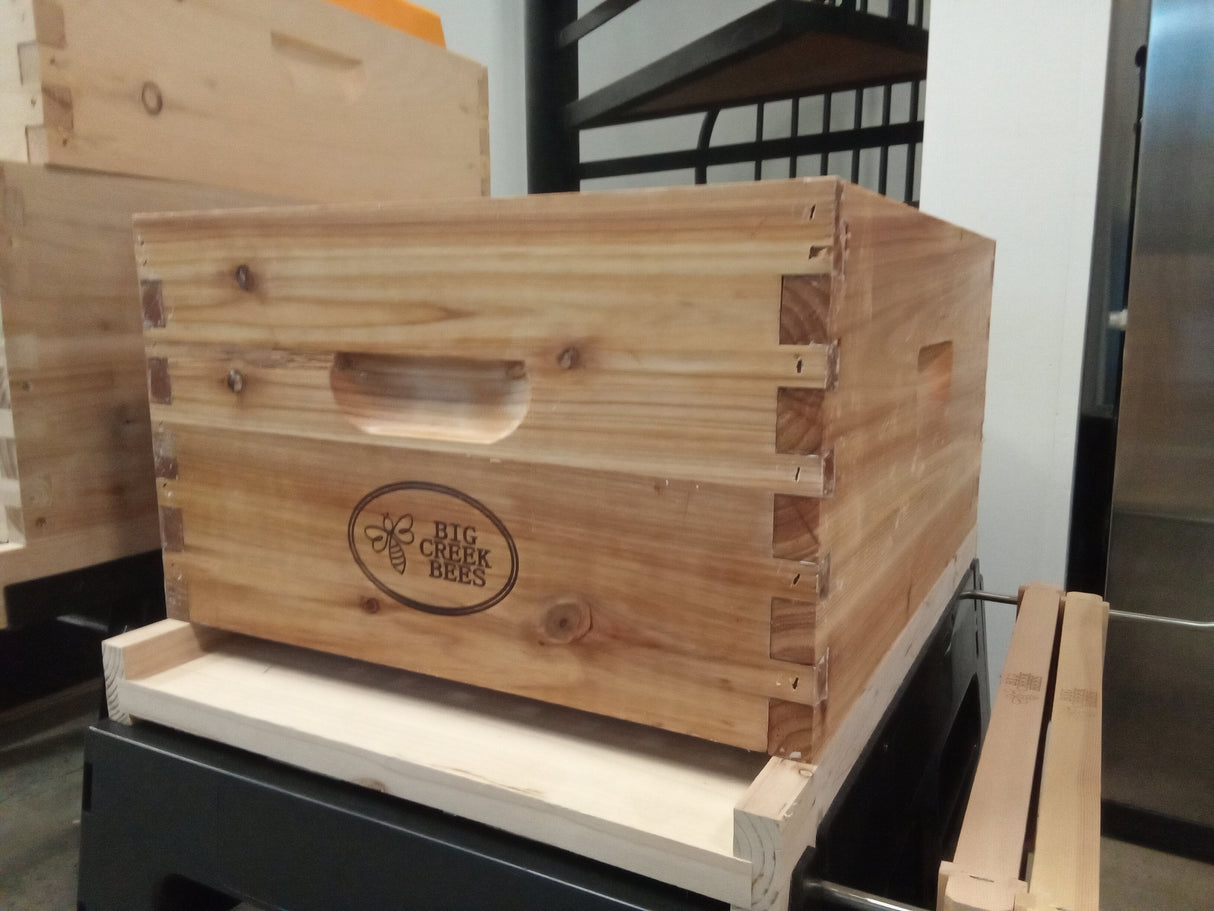 10 Frame Deep Box - Wax Dipped (Unassembled)